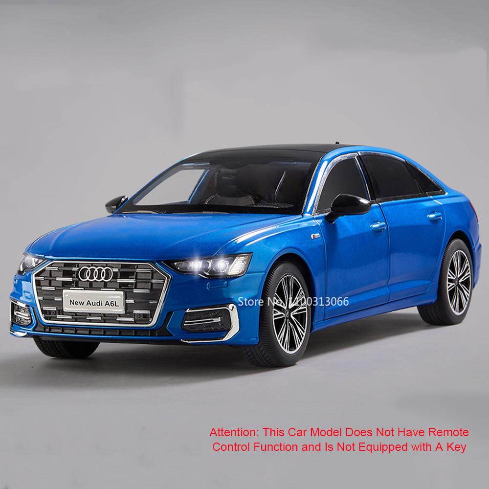 

1:18 Металлические модели автомобилей RS7 A6L, миниатюрные модели, игрушки со светом, музыкой, амортизацией колес, модель транспортного средства для мальчиков, украшение, подарки