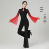 Women's Elegant Bell Sleeve Dancewear Set for Classical Dance, Etiquette, and Fashion Shows