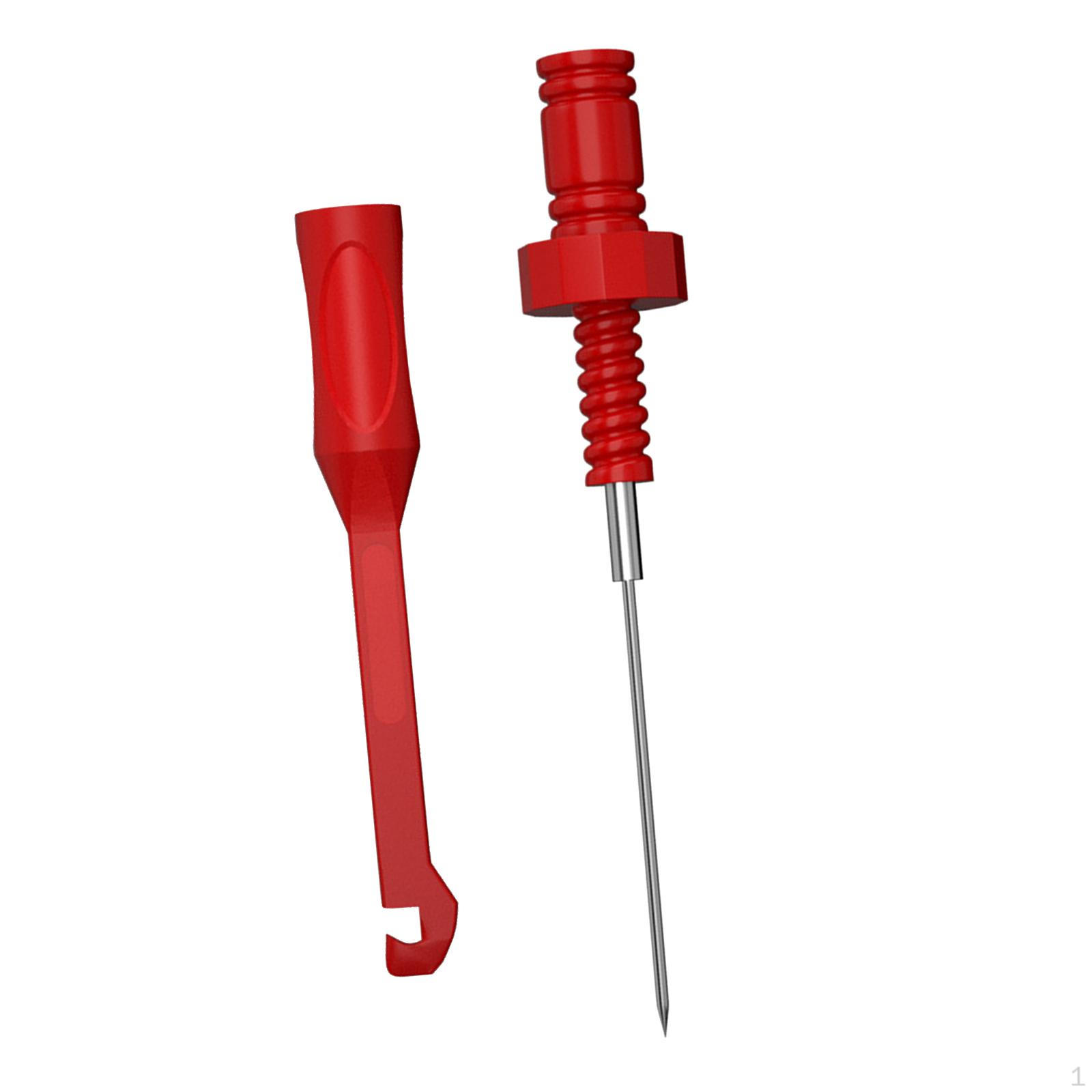 

Кабельні затискачі Тестовий затискач для проколювання з 4-мм банановим сидінням Надміцний ізоляційний зонд Автомобільний червоний