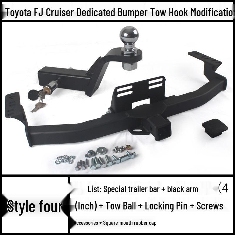 Toyota FJ Cruiser Prado Modified Trailer Tow Hook Tiger Head Bracket