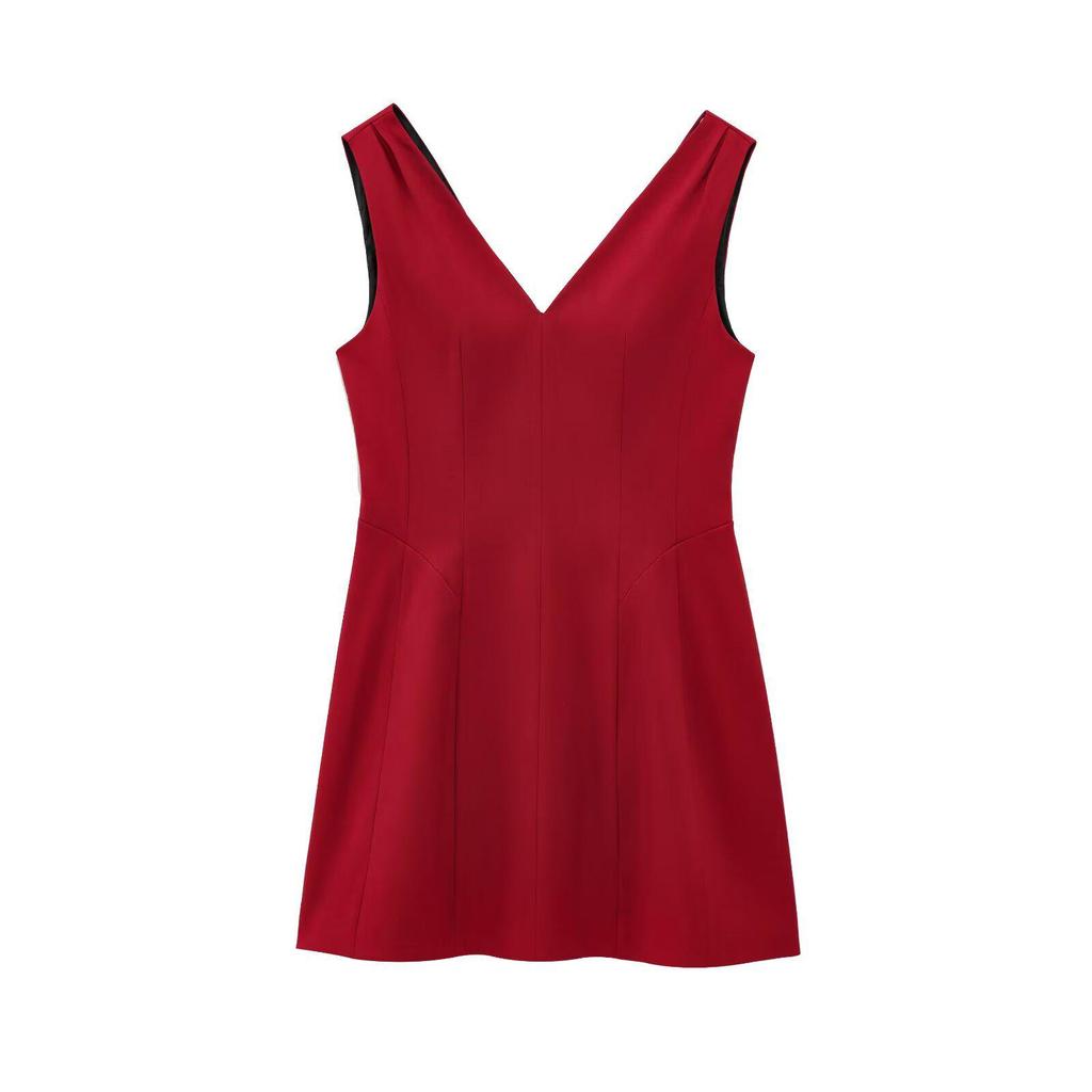 Elegant Sleeveless Balloon Dress for Women - European and American Style
