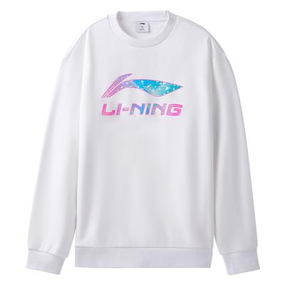 Li Ning Pullover Versatile Fashion Sports Simple Round Neck Sweatshirt Unisex Sweatshirt AWDVG99-2