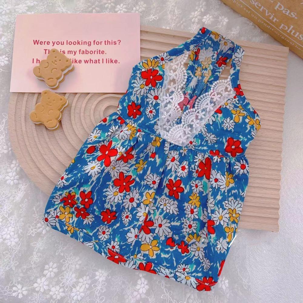 

Cotton Dog Dress Lace Pet Dress Skirt Bichon Frise Puppy Dress Small Medium Dog S