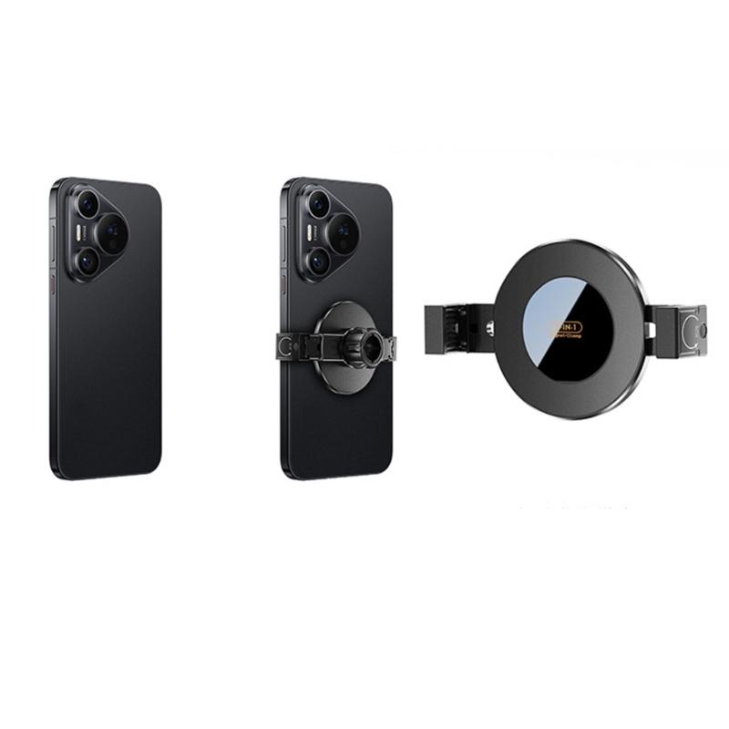 2 in 1 Cellphone Clamp with 17mm Ball Head Smartphone Mount Adapter Magnetic Mount Holder Stand Universal Quick Install