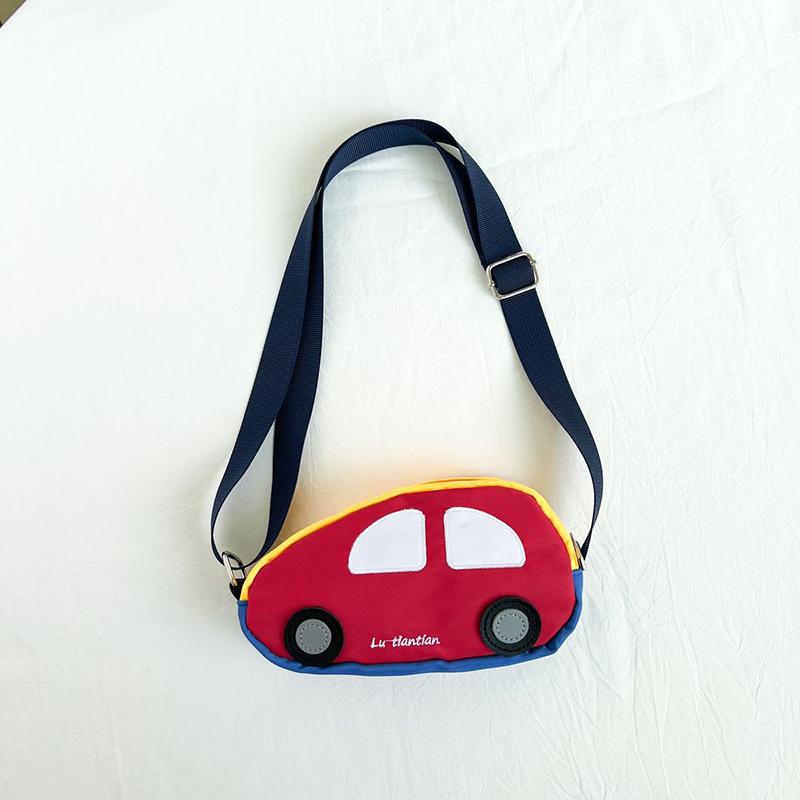 

Мультяшная Милая Машинка Сумка Через Плечо для Мальчиков и Девочек Детская Сумка на Плечо Детский Кошелек красный