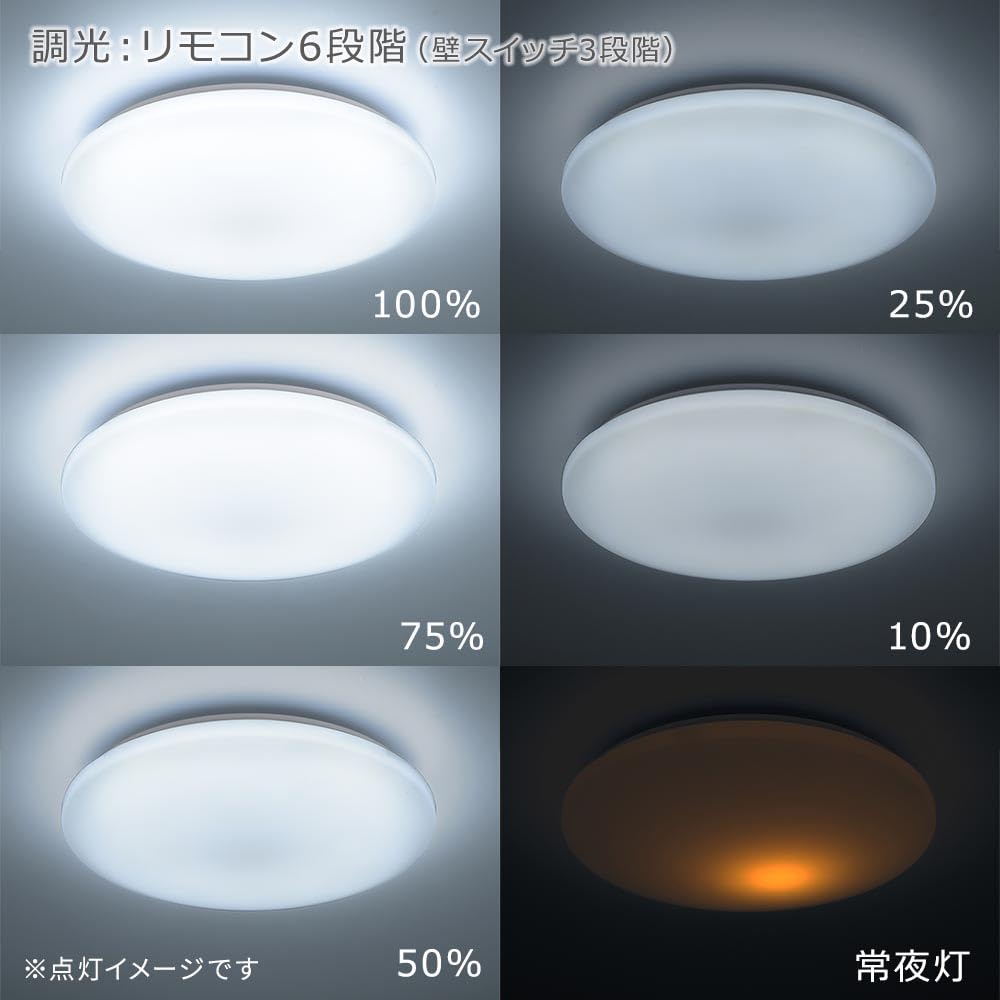 OHM LED Ceiling Light, 8-tatami mat size, dimmable, daylight color | OHM Electric LE-Y40S8R-WD 06-5059