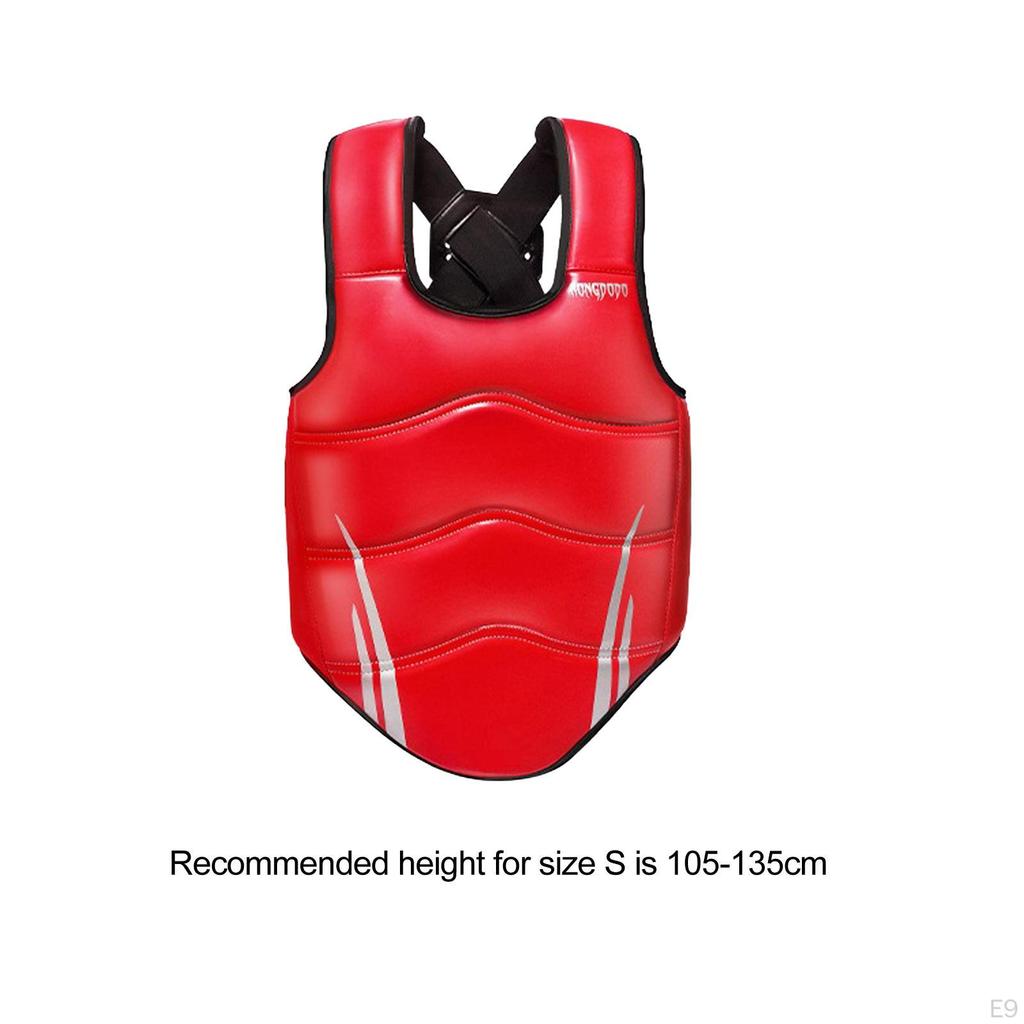 Protection Karate Chest Protector Comfortable Elastic Rib Shield Vest for Home Gym Muay Thai