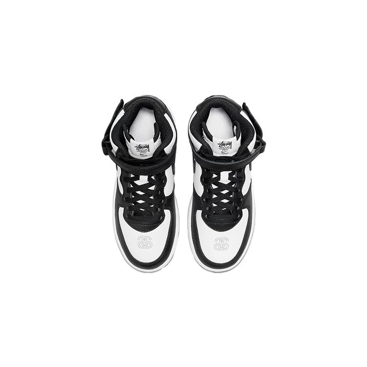Nike Air Force 1 Mid Stussy Light Bone Black PS DN4158-002