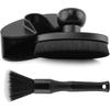 Car Tire Shine Applicator with 1 Car Interior Detailing Brush, Automotive Tire Dressing Applicator Brush with Storage Stand for Tires Detailing &