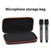 Durability EVA Hard Shell Case For 2Microphones Holder Sleeve With Foam Padding Travel Storage Pouch For Wireless Mics