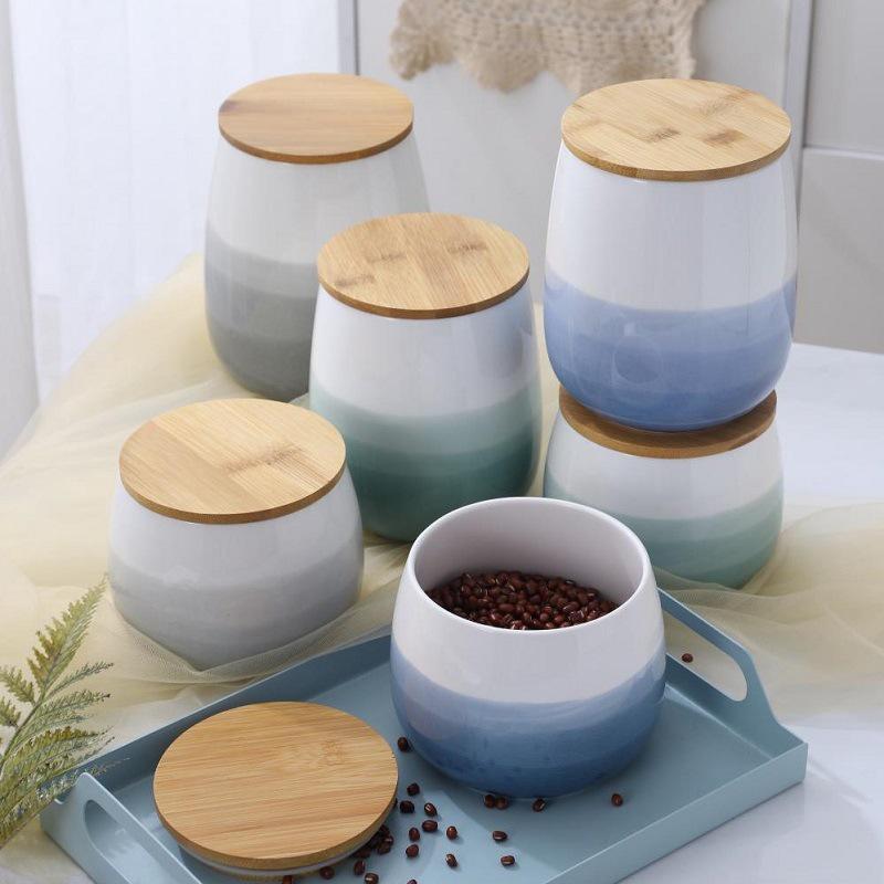 

Nordic Ceramic Moisture-Proof Storage Jar for Grains and Kimchi
