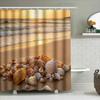 Muschel Badezimmer Duschvorhang Druck Wasserdichtes Gewebe Badezimmerdekorationen Neuankömmling Haushaltswaren