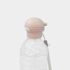 Skater PET Bottle Cap with Straw, One-Push Open, Case Included, 500ml/350ml, Dull Pink, One-Touch Attachment, PSHC5S-A