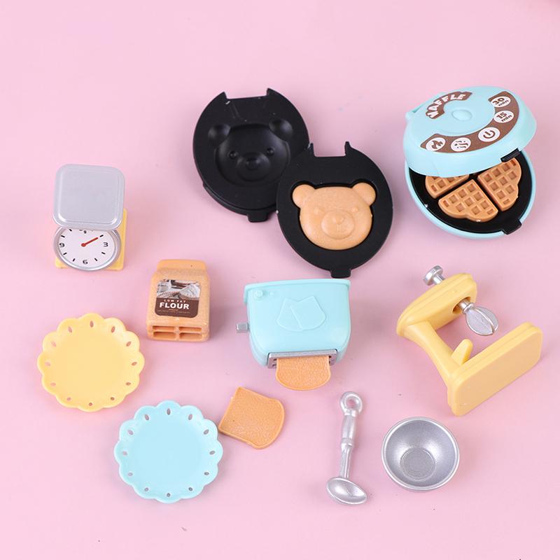 1/12 Dollhouse Miniature Diy Kitchen Set Bread Machine Blender Electronic Scales