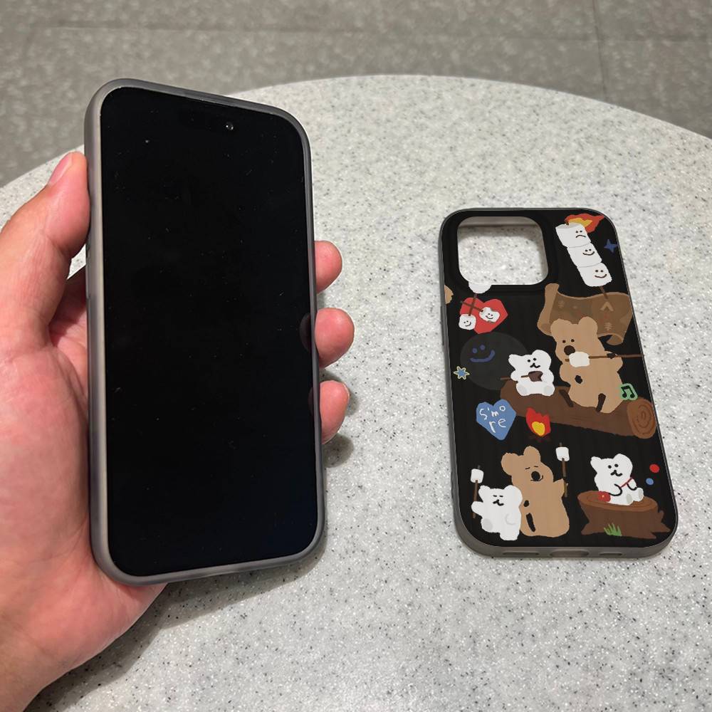 Cute Bear Quokkas Magsafe For IPhone 16 15 11 12 13 14 17 Pro Max PLUS Pro Soft Corrugated Silicone Back Phone Case