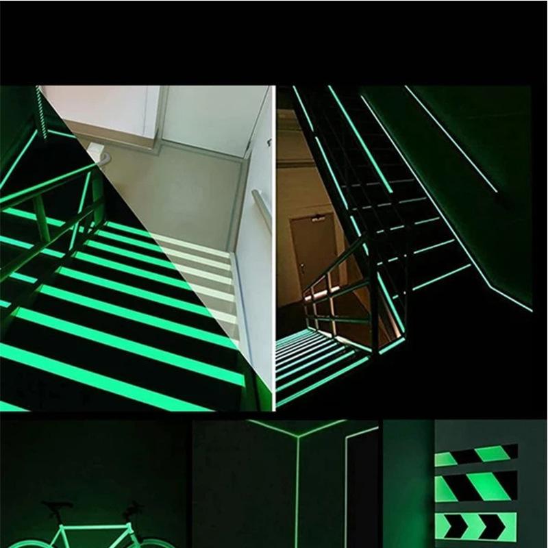 3m Long Luminous Tape Stair Floor Fluorescent Sticker Warning Safety Scene Sticker Home Decorative Party Supplies