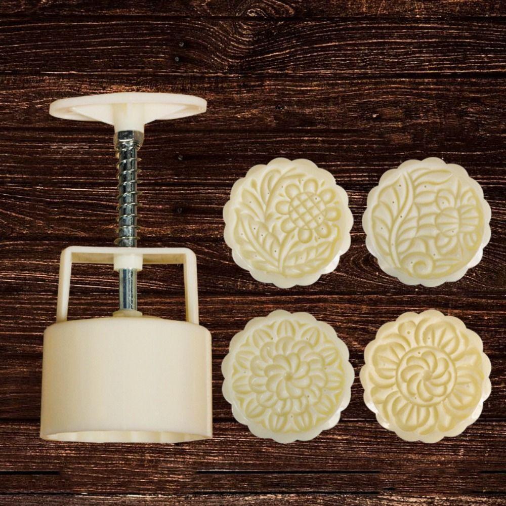 3D Pastry Baking Model Creative Cookie Stamp Mold Stripping Easily Moon Cake Mold  Dessert