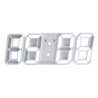 3D Basit Saat LED Çalar Saat Oturma Odası 3D Duvar Saati Dijital Saat