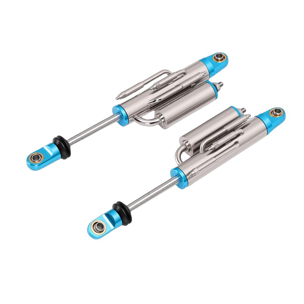2pcs RC Car Shocks Fit for Axial 90046 1 10 RC Crawler Negative Pressure Piggyback Shock Absorber with Internal Spring