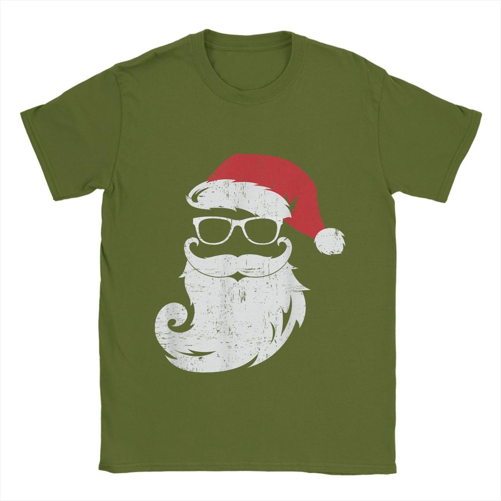 Christmas and beer Cotton T Shirt For Men Summer  Vintage T Shirts Round Neck Novelty Tee Shirt Oversized Hot Sale Tops