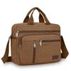 Classic Canvas Messenger Bag - Men's Crossbody Shoulder Tote for Work & Travel (Water Resistant Durable Handbag)