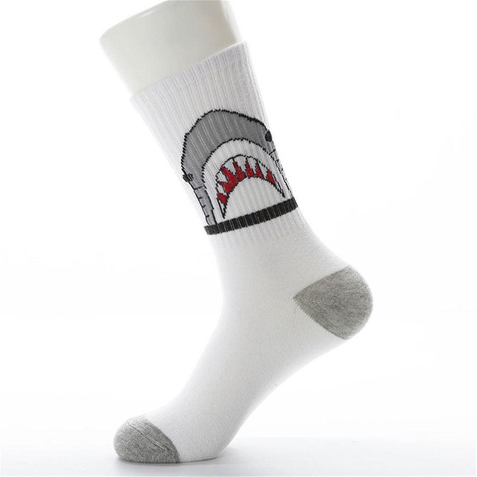 Casual Cotton Socks Shark Fashion Hip Hop Style Socks Skateboard Animal Funny Sox