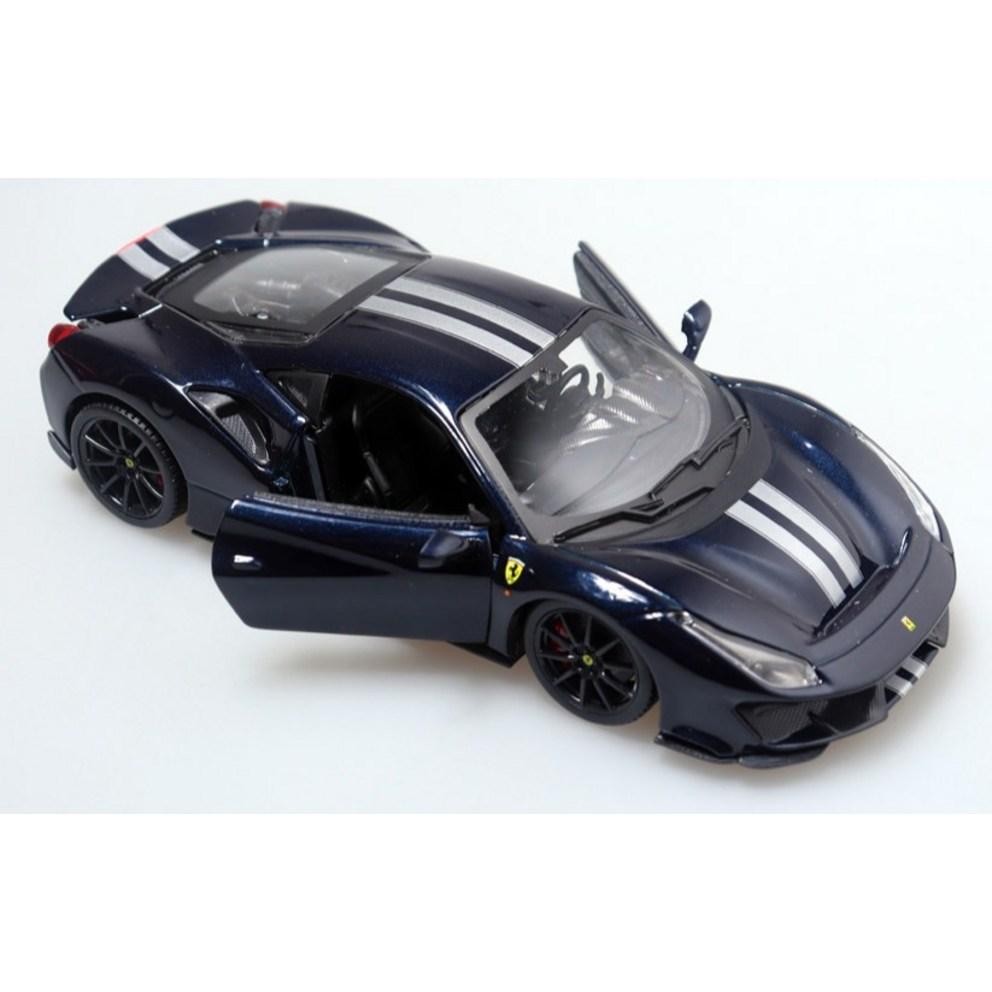 Burago 1:24 Modellini di Auto Ferrari 488 Pista in Metallo pressofuso, Blu