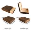 Drawer/Flip Type Tea Box Wood Treasure Chest Crafts Jewelry Case  Home Office