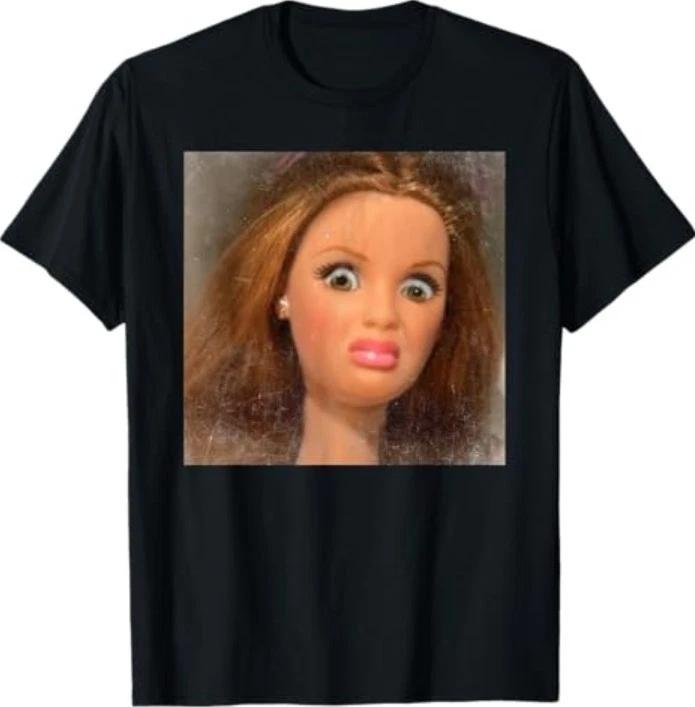 

Funny Disgusting Doll face Meme T-Shirt S