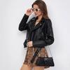 2025 Retro Women's Motorcycle Leather Jacket - Stylish Spring Coat