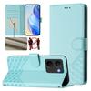 For Realme P3 Ultra 5G Case Imprinted Honeycomb RFID Blocking Leather Phone Cover with Strap