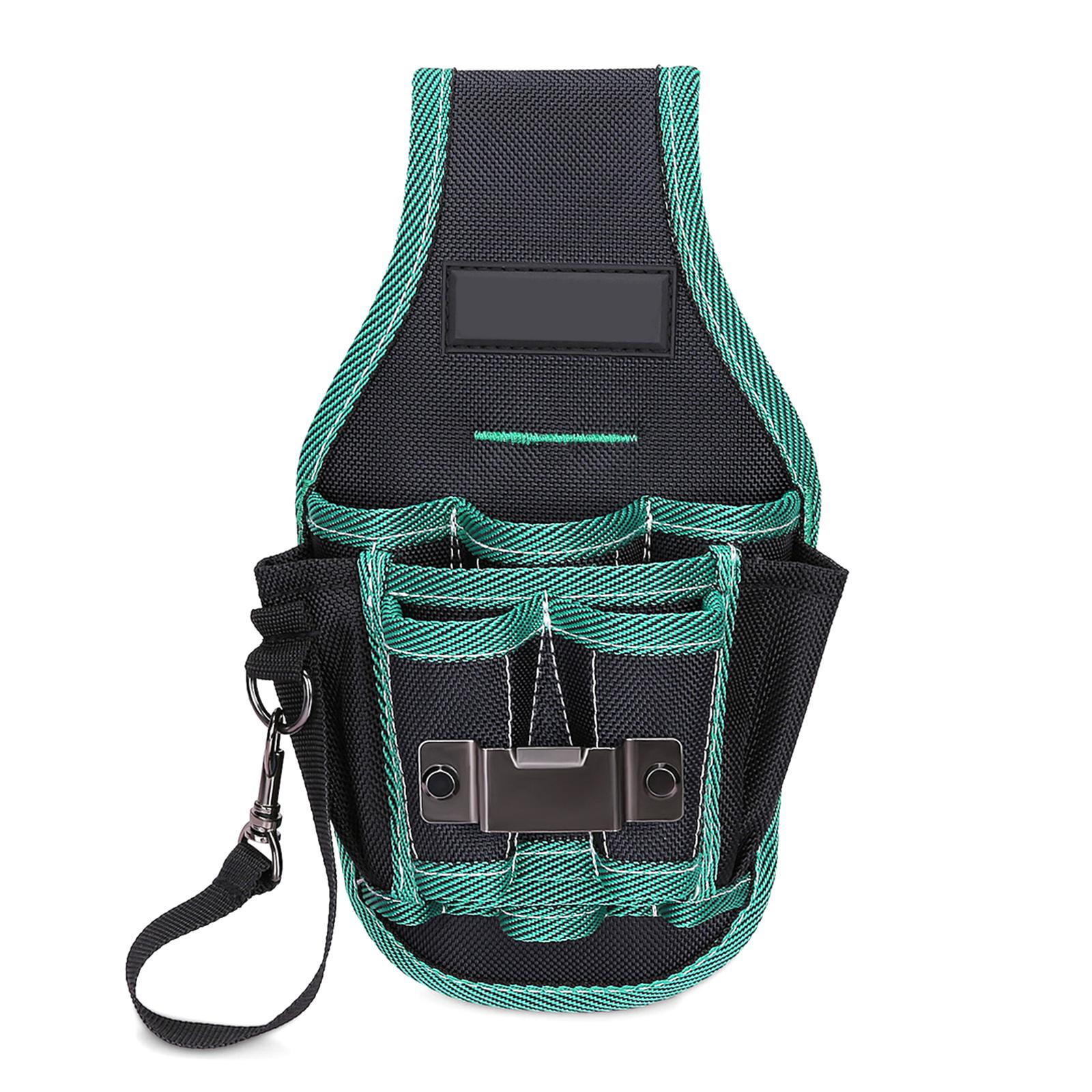 

Прочная поясная сумка для инструментов, портативные органайзеры-подсумки с ремнем для плотников и электриков, с регулируемым ремнем 2