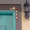 Wooden Xmas Door Corner Sign Home Atmosphere Layout Door Pendant Christmas Decoration