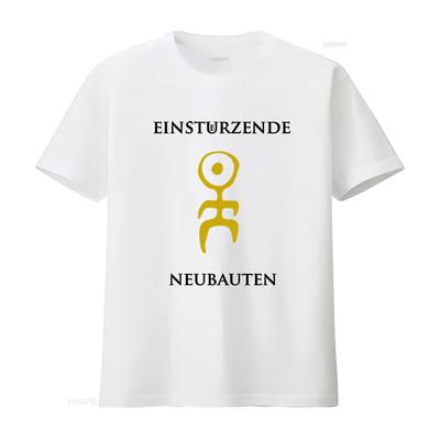 Einstürzende Neubauten Nadruk z Logo Zespołu Męska Koszulka Moda vintage Prana modna Miękka Oddychająca Wygodna Unisex Codzienna