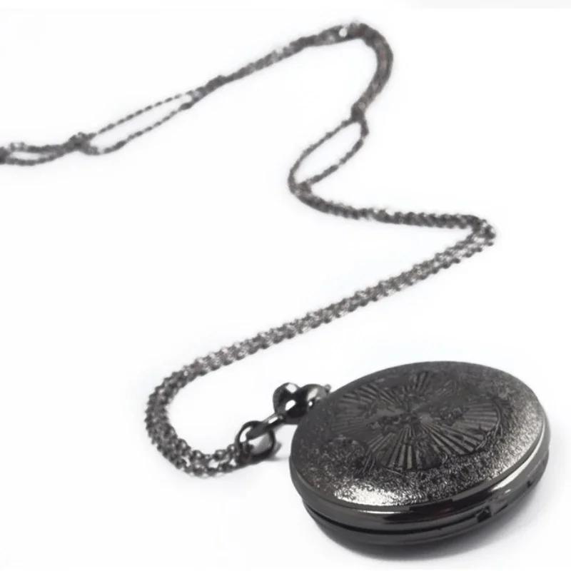 Pocket Watch with a Country Style, Retro Roman Skeletonized Quartz Watch