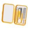 Portable Nail Clippers & File Set with Mirror and Ear Pick Manicure Tools