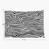 Black White Relief Tunnel Optical Illusion Tapestry 60X50Inches Wall Art Tapestries Hanging For Dorm Room Living Home Decorative