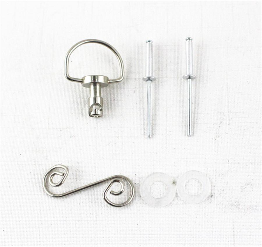 10 Sets Universal 1/4 Turn Quick Release Fasteners Turn Race Fairing Quick Release Romoval Fasteners Silver