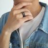 Separable Ankh Egyptian Cross Ring For Men Black Gold Color Stainless Steel Rings Key Of Life Wedding Male Anel Jewelry Gifts