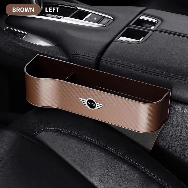 Car Seat Gap Filler Organizer Pocket Auto Accessories For MINI Cooper JCW Countryman Clubman Cabrio Paceman Coupe Roadster
