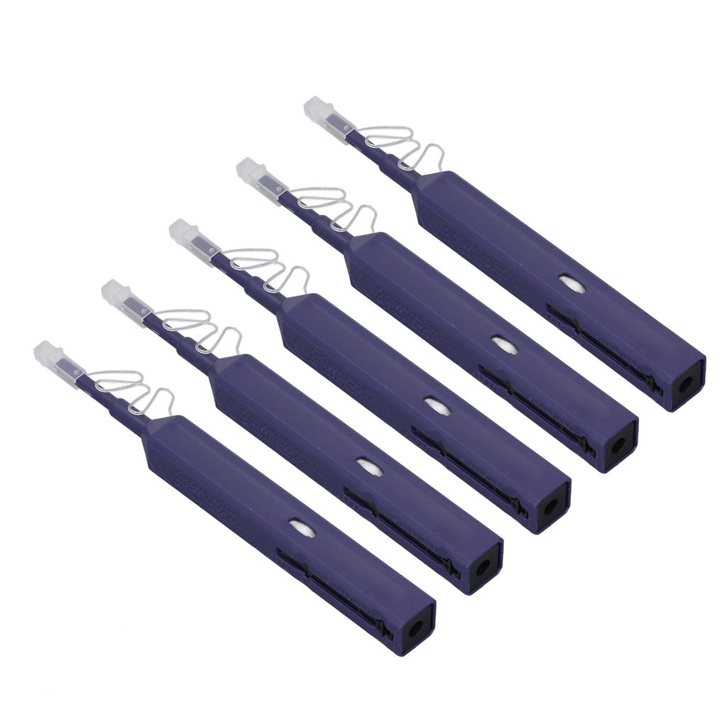 5Pcs Fiber Optic Cleaner Pen LC MU Connector End Cleaning for Dia 1.25mm Ferrules SC FC ST 800+