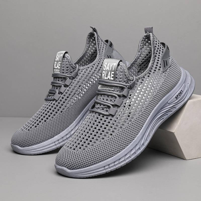 Summer breathable fly-woven sports mesh shoes comfortable soft-soled casual shoes