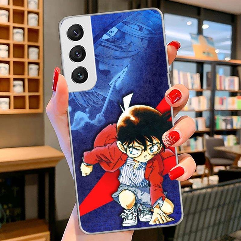 Anime Conan Cover Phone Case For Samsung Galaxy S26 S25 Edge S24 Ultra S23 S22 Plus S21 S20 FE Soft Fundas Shell Galaxy S25 S24