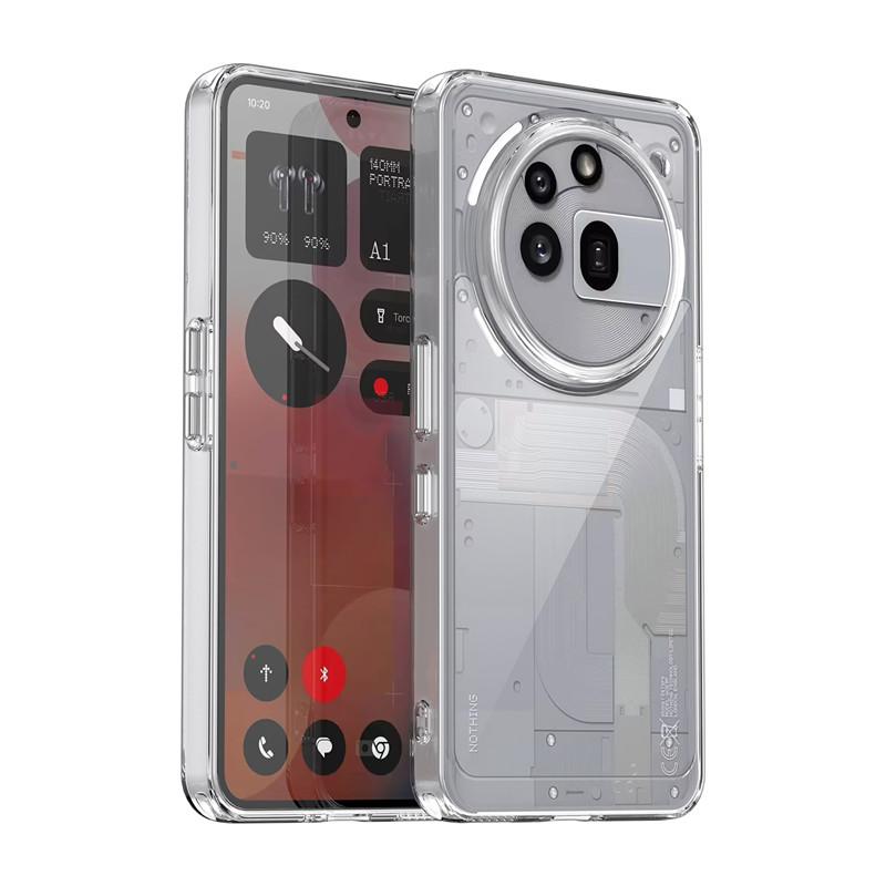 For Nothing Phone 3a Pro Case Nothing Phone 3a Pro Cover Clear PC + TPU Shockproof Slicone Protective Cover Nothing Phone 3a Pro