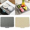 2025 New Silicone Worktop Saver No Spill Heat Resistant Drainer Mat Multi-Function Countertop Protector for Kitchen Sink