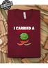 I Carried A Watermelon Fun T-Shirts For T-Shirt Night Theme Parties..