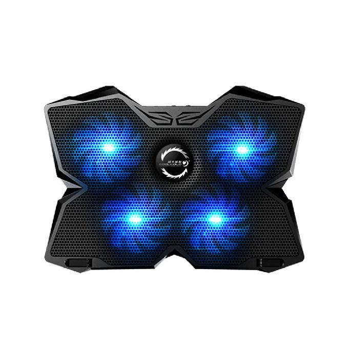 TISHRIC Laptop Cooler Stand 4 Cooling Fans Notebook Cooler Laptop Cooling Pad 2 USB Ports Notebook Stand Radiator For 13-17Inch