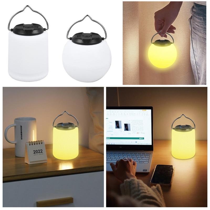 Outdoor Waterproof Camping Light USB Rechargeable Portable Lanterns Lamp for Party Hanging Lantern Decorative Garden