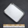 Rectangle Stainless Steel Tray Buffet Presentation Tray Metal Food Serving Plate Rice Noodle Pan Home Kitchen Accessories