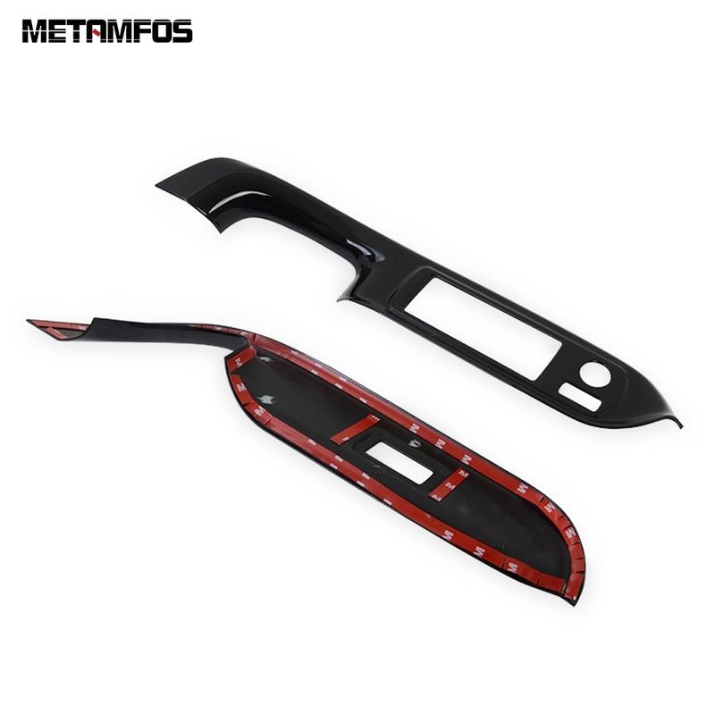 Window Lift Switch Cover Trim For Toyota Voxy Noah R80 2014-   Matte Interior Armrest Frame Accessories Car Styling